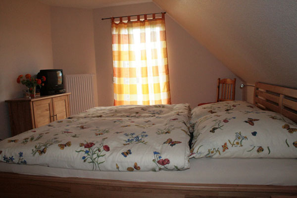 Schlafzimmer mit Doppelbett